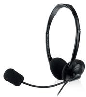Auscultadores com Microfone Jack 1.5mm 1.8m Preto
