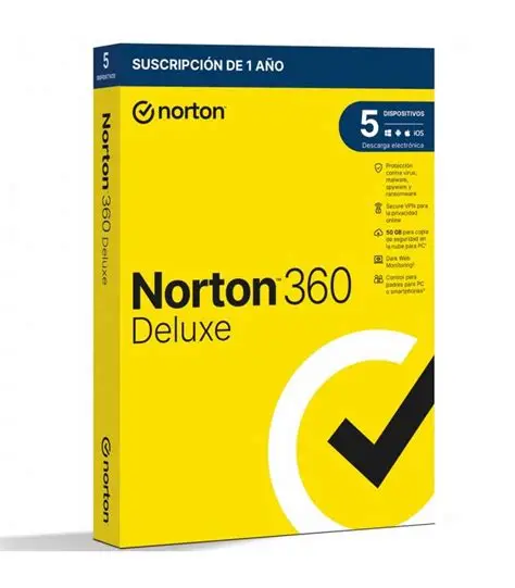SW ANTIVIRUS NORTON 360 DELUXE 1 USER 5 DEVICE-ESD