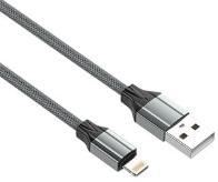 CABO USB PARA LIGHTNING IPHONE 1M CINZENTO