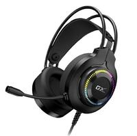 Auscustadores GX580U Usb RGB Led Com Microfone Preto