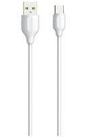 Cabo USB para USB-C 1M 2.1A Branco