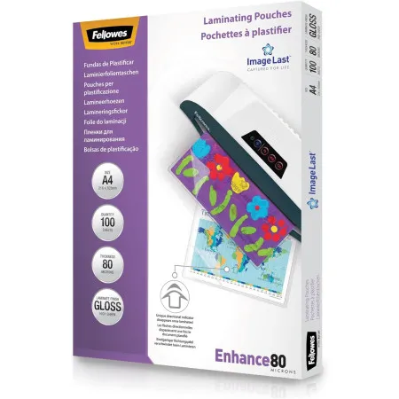BOLSA PLASTIFIC FELLOWES A4/100 80MIC