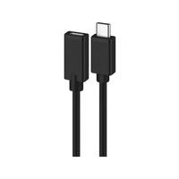 Cabo usb-c (m) para usb-c (f) 1.8mt preto