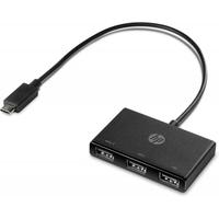 Adaptador hub usb-c para 3xusb-a