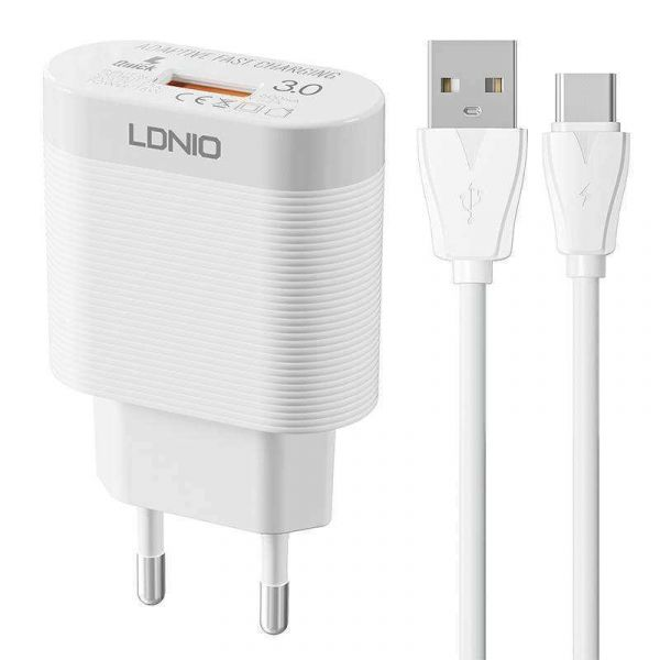 CARREGADOR LDNIO QC3.0 USB USC-C